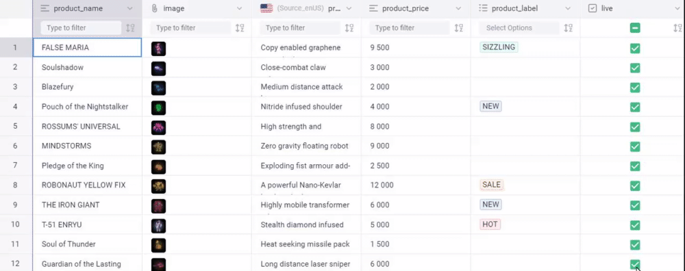 Tutorial drag and drop records in Gridly